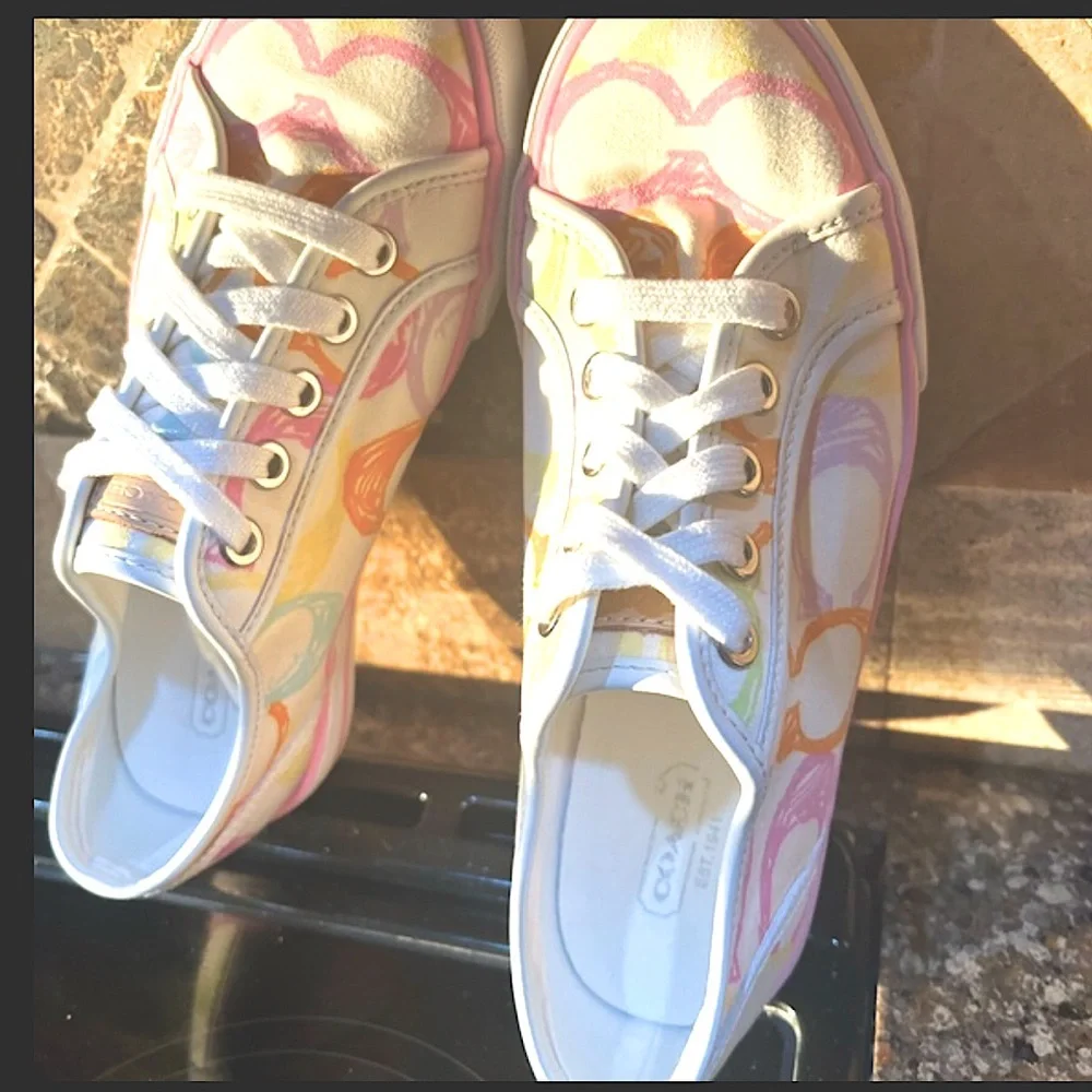 Coach Dee Pastel Signature Cs Logo Sneakers - Picture 5 of 9